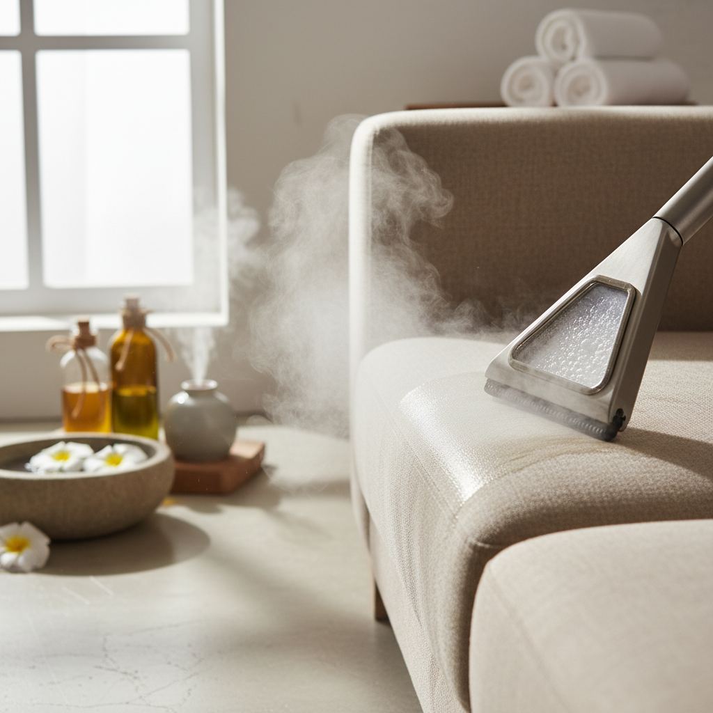 Aromaterapi masajı uygulaması için sakin bir spa ortamı