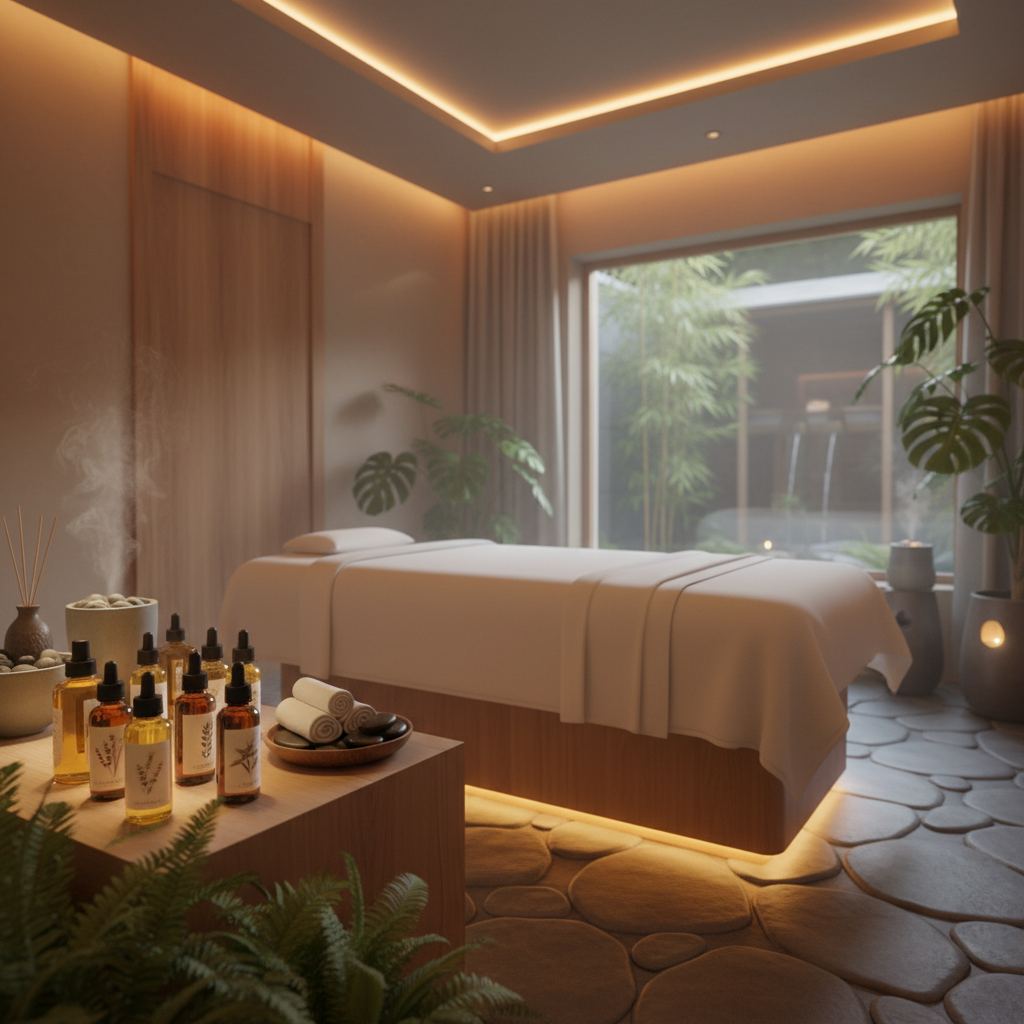 Aromaterapi masajı ortamı
