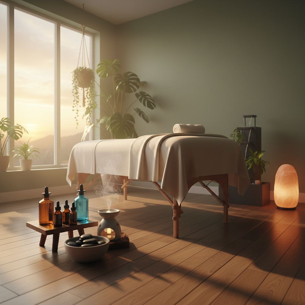 Aromaterapi masajı ortamı
