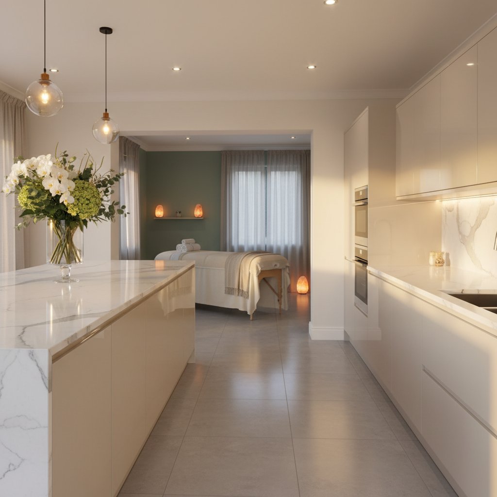 Rahatlatıcı masaj terapisi ortamı