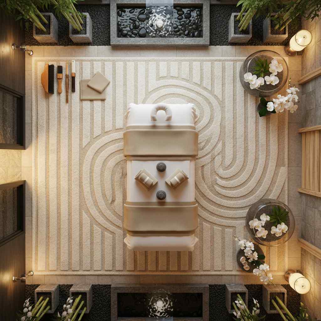 Çiftlere özel masaj hizmeti sunan rahatlatıcı bir spa ortamı.