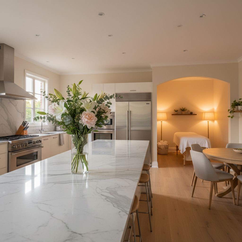 Rahatlatıcı bir masaj salonu