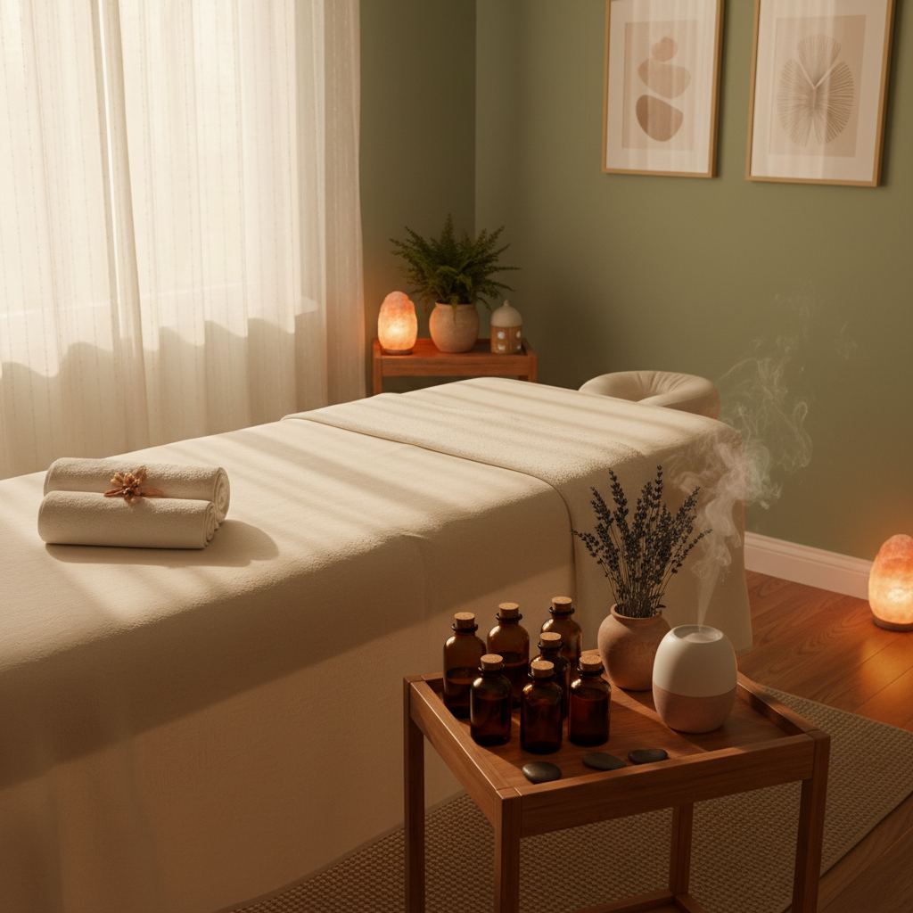 Rahatlatıcı evde masaj hizmeti