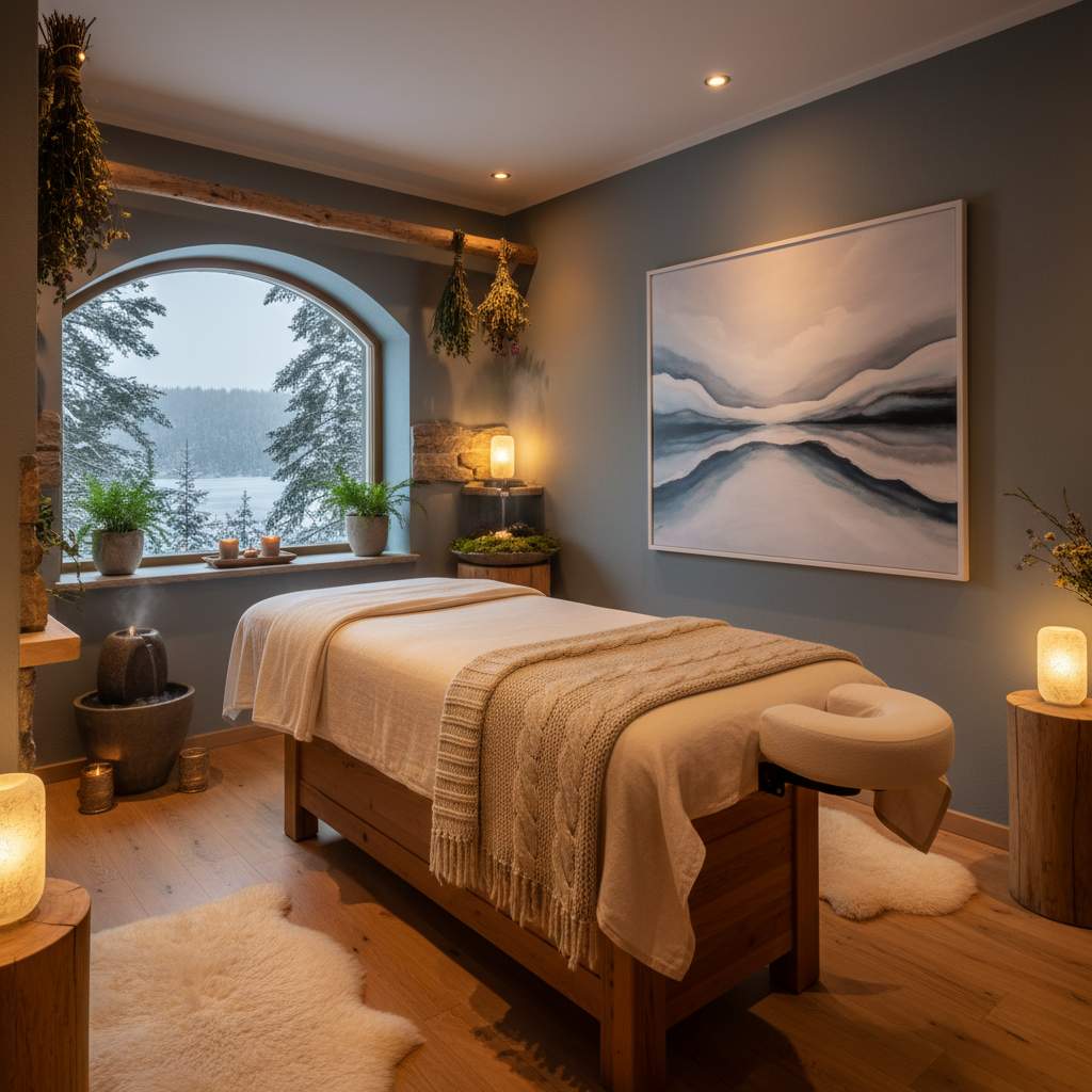 Rahatlatıcı bir masaj ortamı