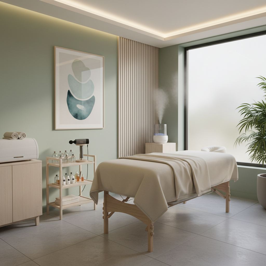 Kırklareli'de medikal masaj hizmeti sunan bir spa odası