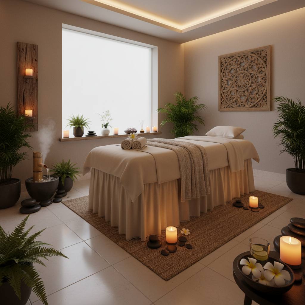 Rahatlatıcı masaj ortamı