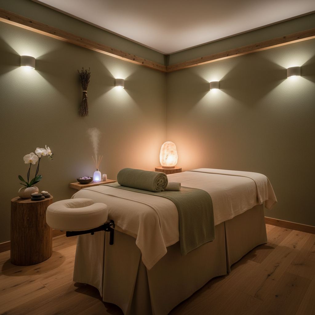 Rahatlatıcı bir masaj odası