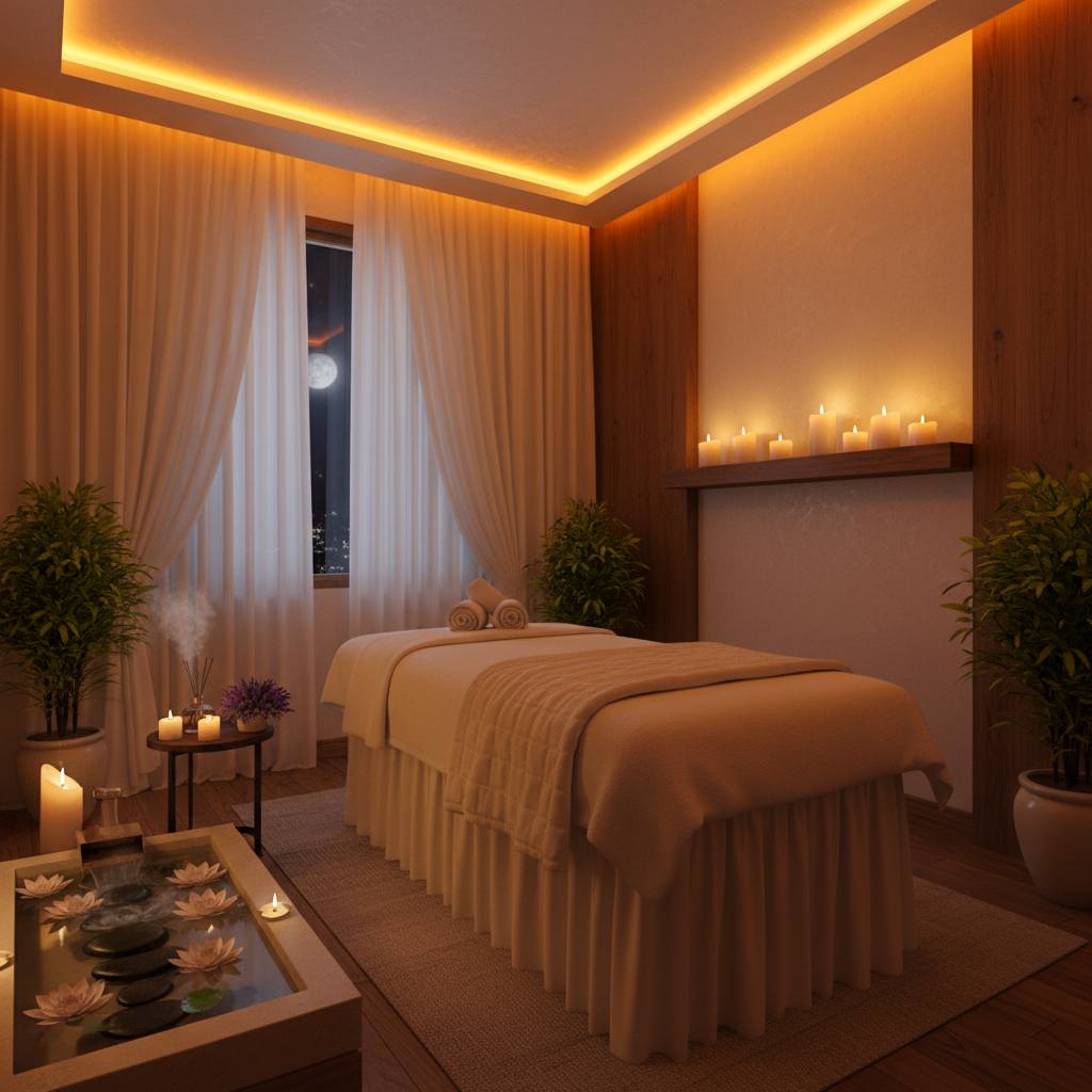 Rahat bir masaj odası