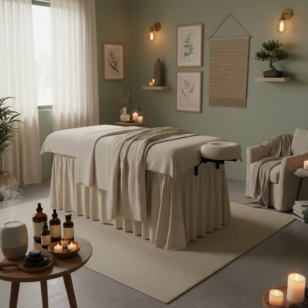 Rahatlatıcı bir masaj odası