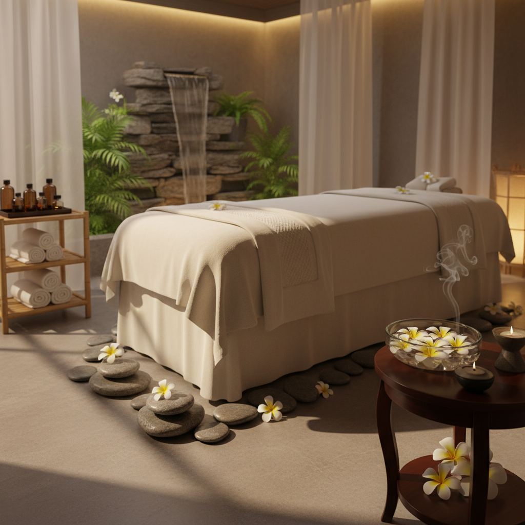 Rahatlatıcı bir masaj ortamı
