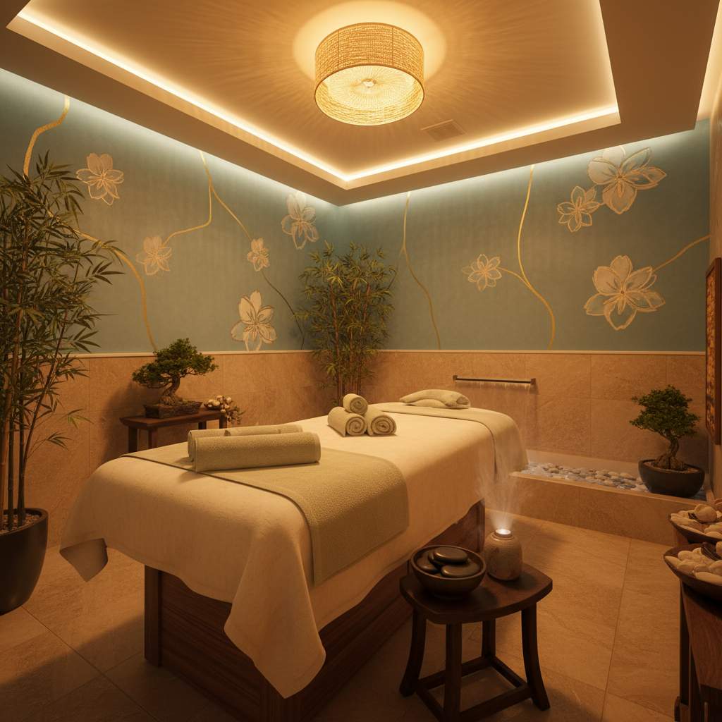 Rahatlatıcı bir masaj ortamı