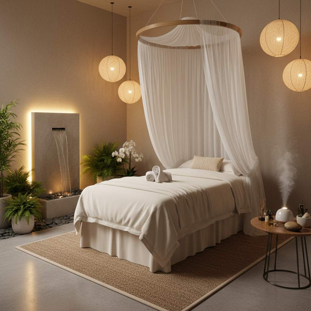 Rahatlatıcı bir masaj salonu