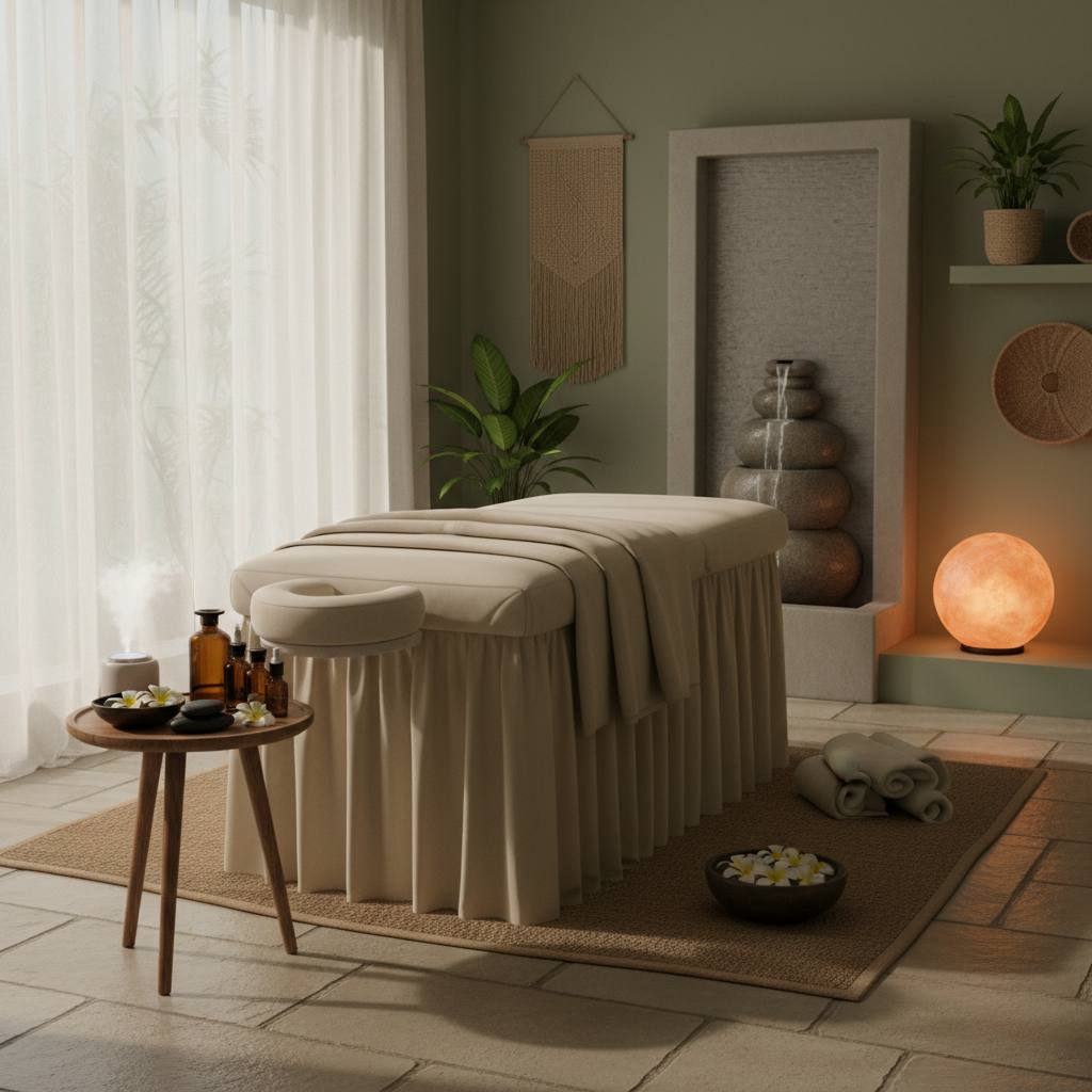 Rahatlatıcı bir masaj alanı