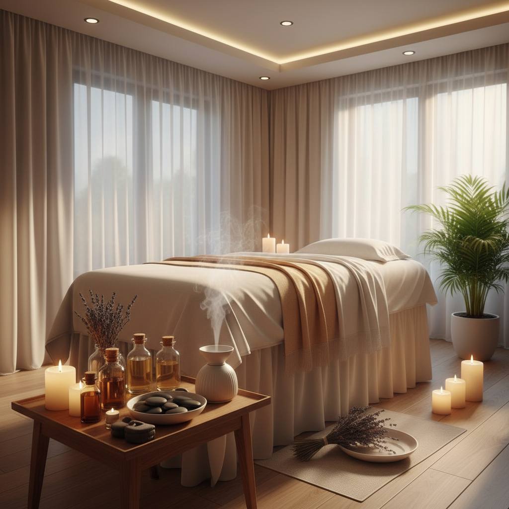 Rahatlatıcı masaj alanı