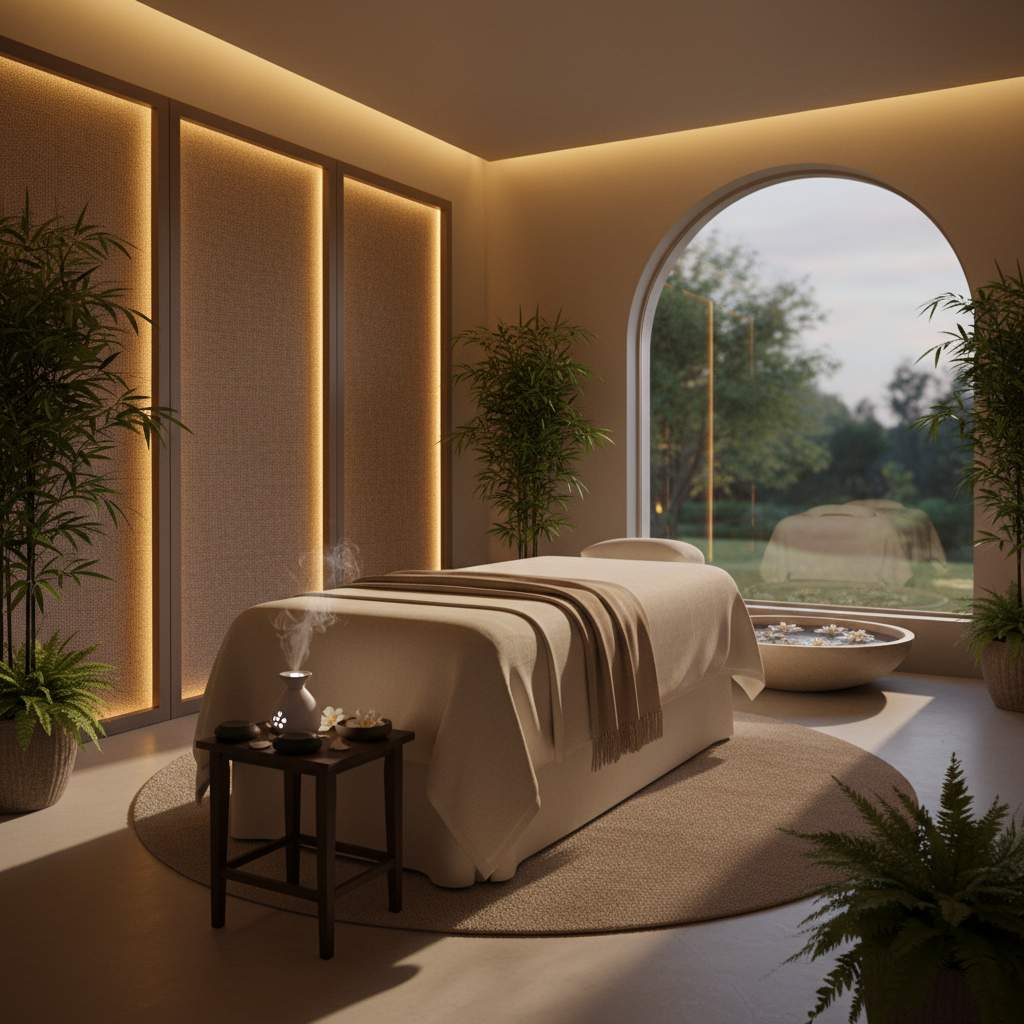 Rahatlatıcı bir masaj ortamı