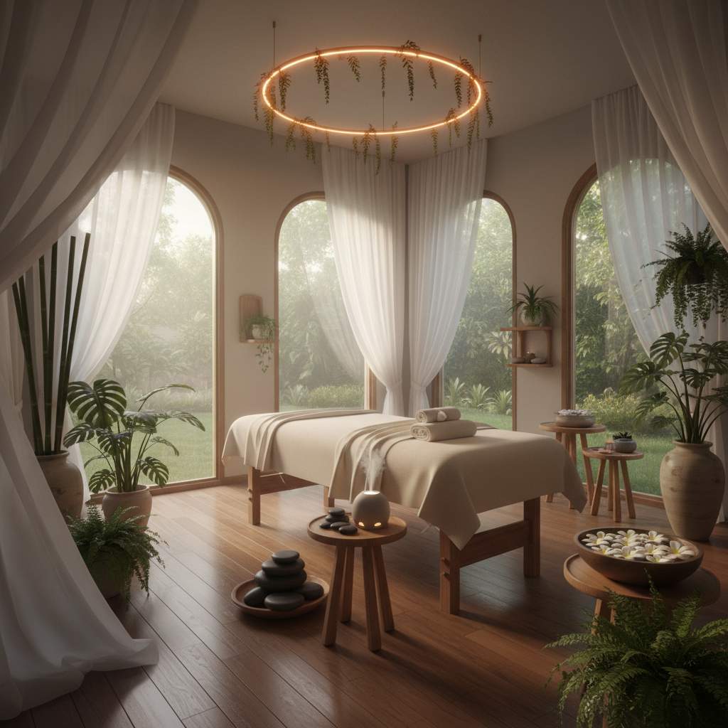 Rahatlatıcı bir masaj ortamı