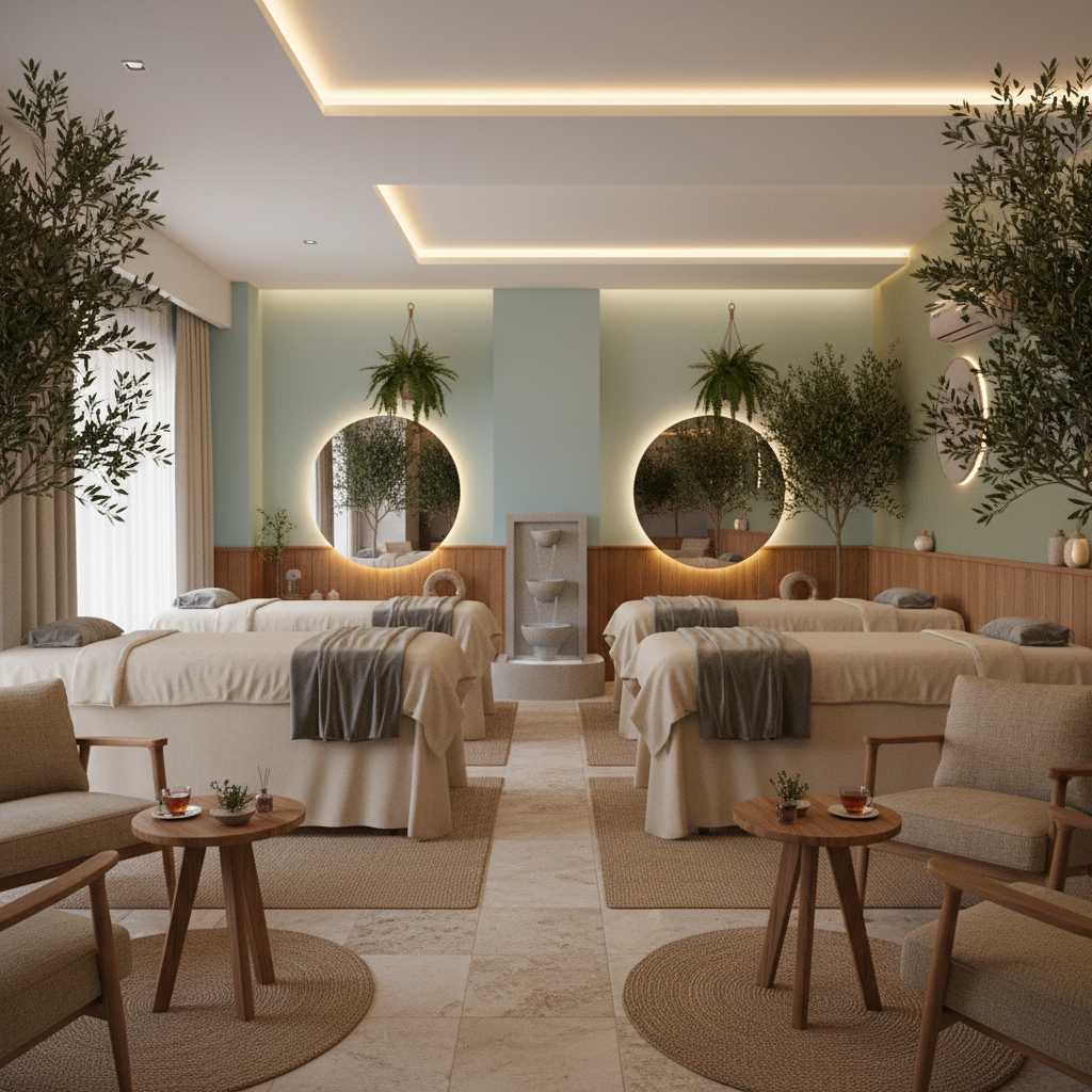 Kırklareli'deki bir masaj salonunun iç mekan görüntüsü