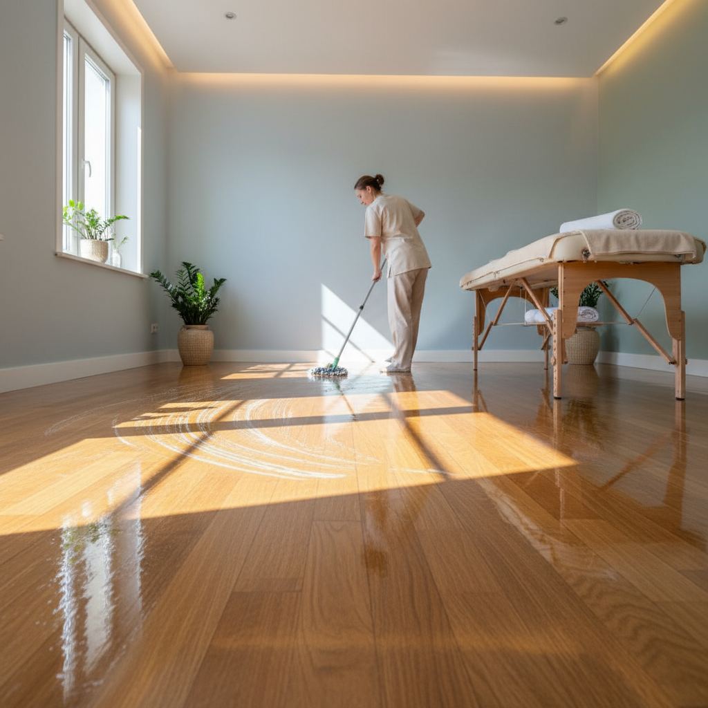 Sakin bir masaj terapisi odası