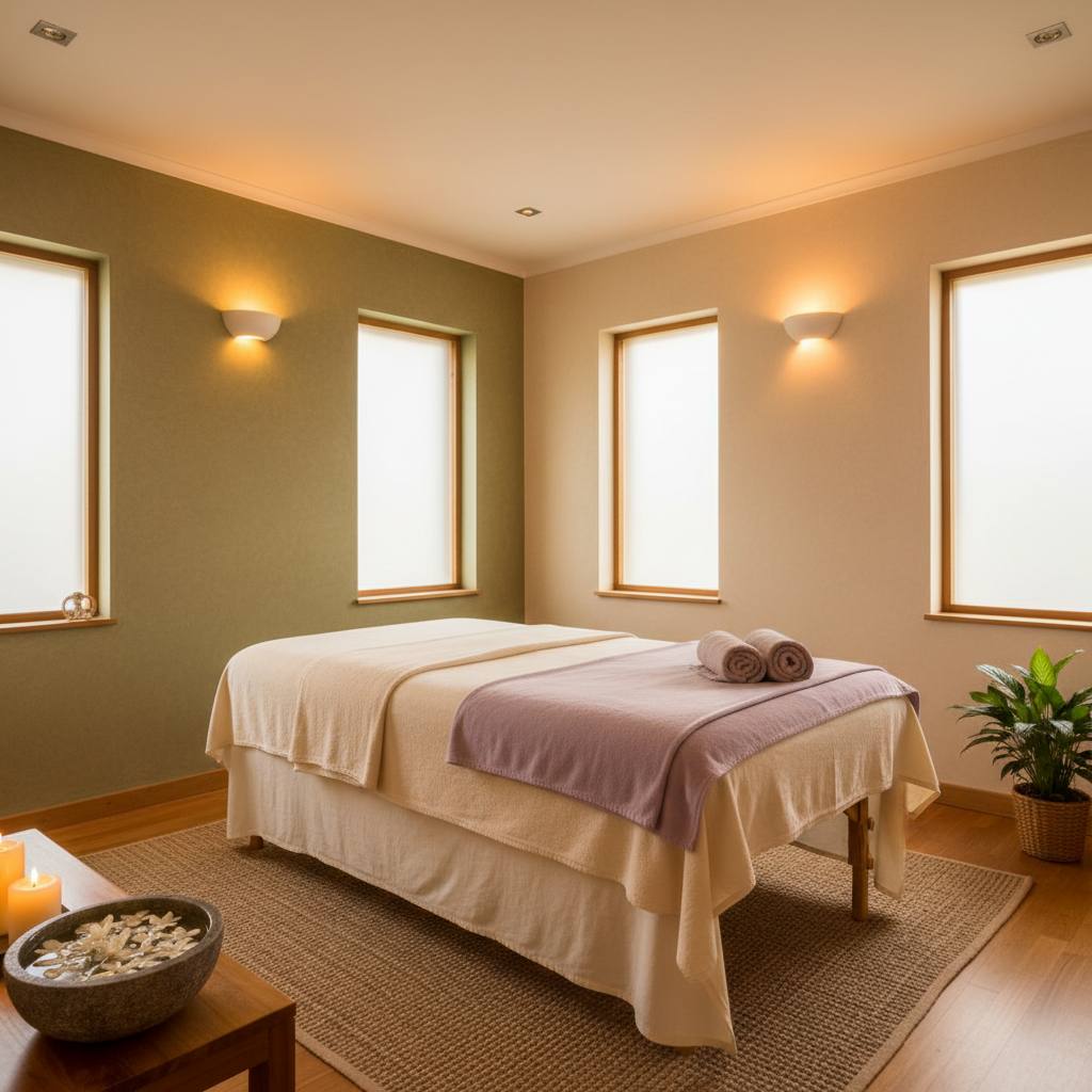 Rahatlatıcı bir masaj odası