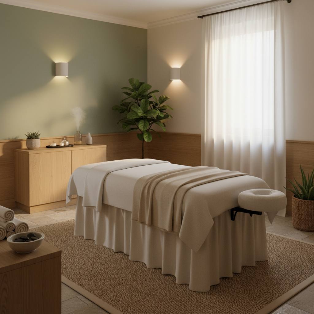 Rahatlatıcı bir masaj odası