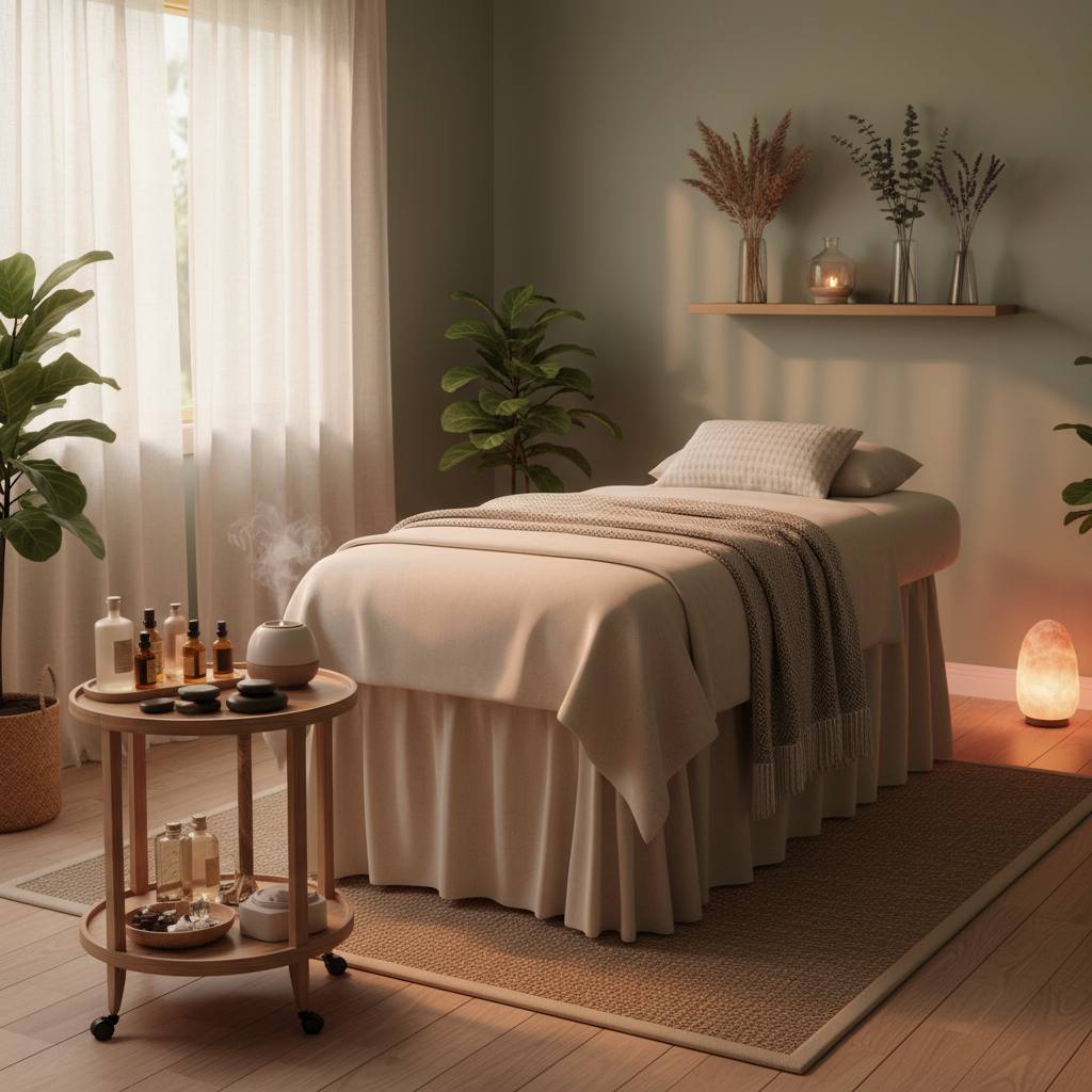 Rahat bir masaj odası
