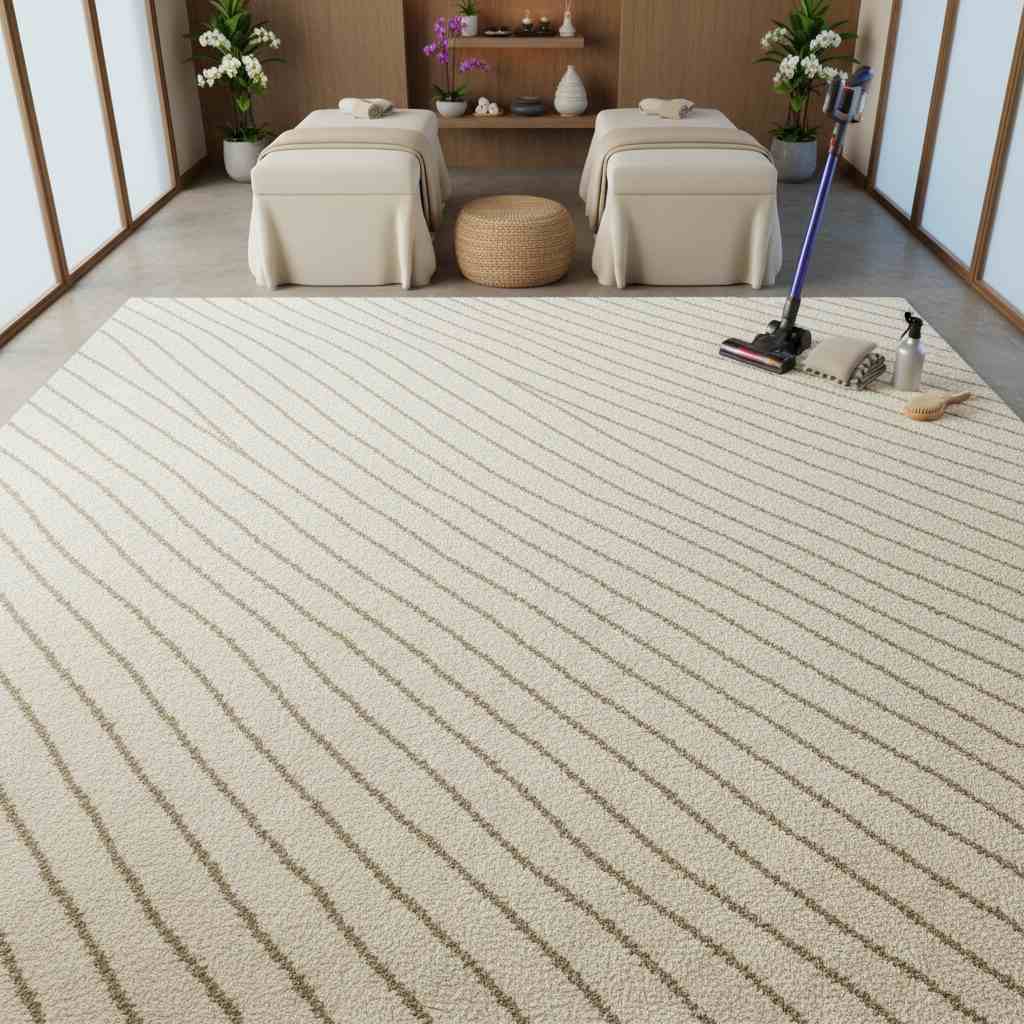 Sakin bir masaj salonu ortamı