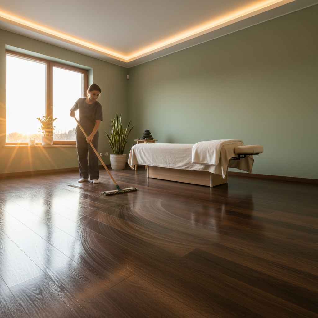 Rahatlatıcı bir masaj odası.