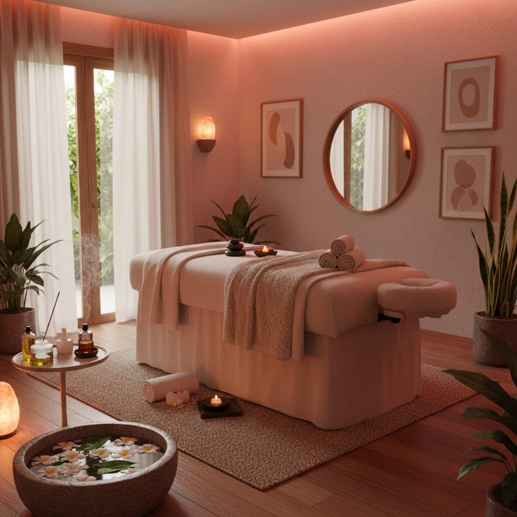 Rahat bir masaj salonu