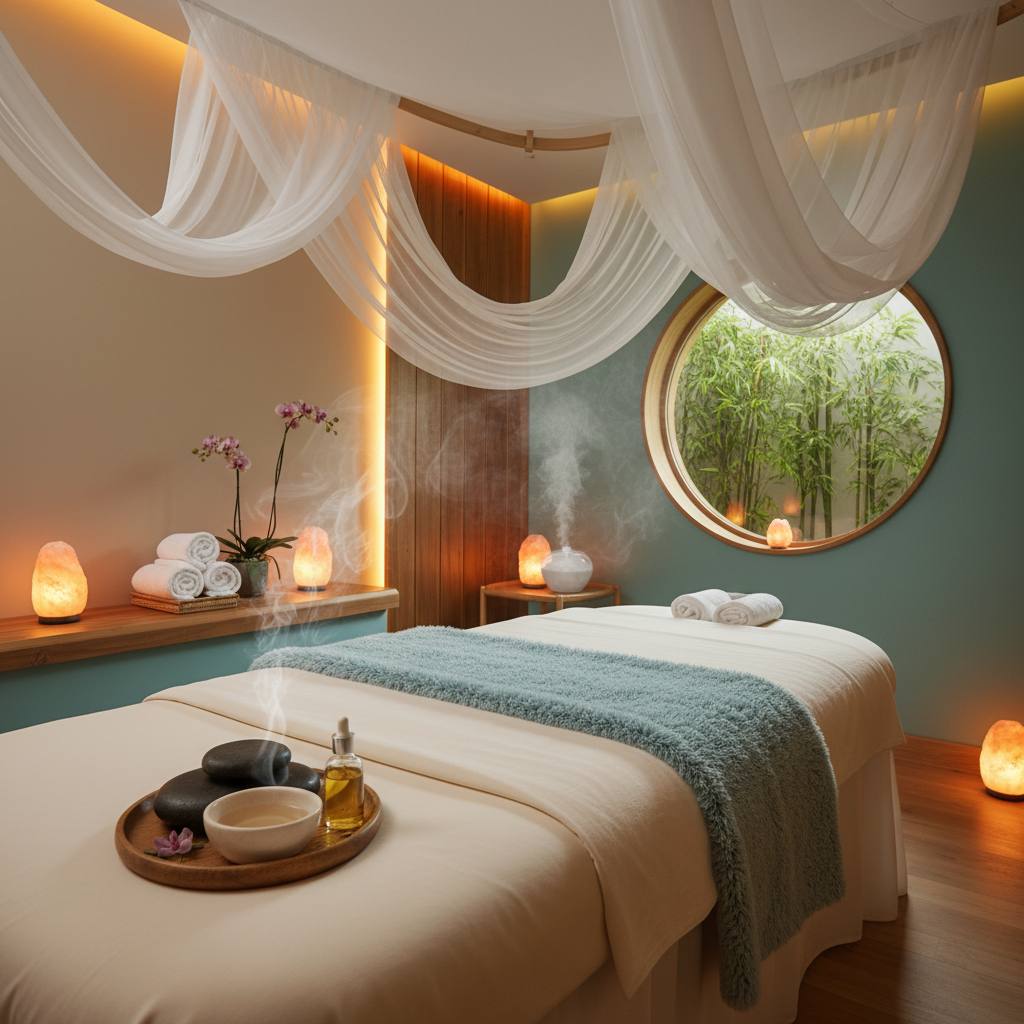 Rahatlatıcı bir masaj ortamı