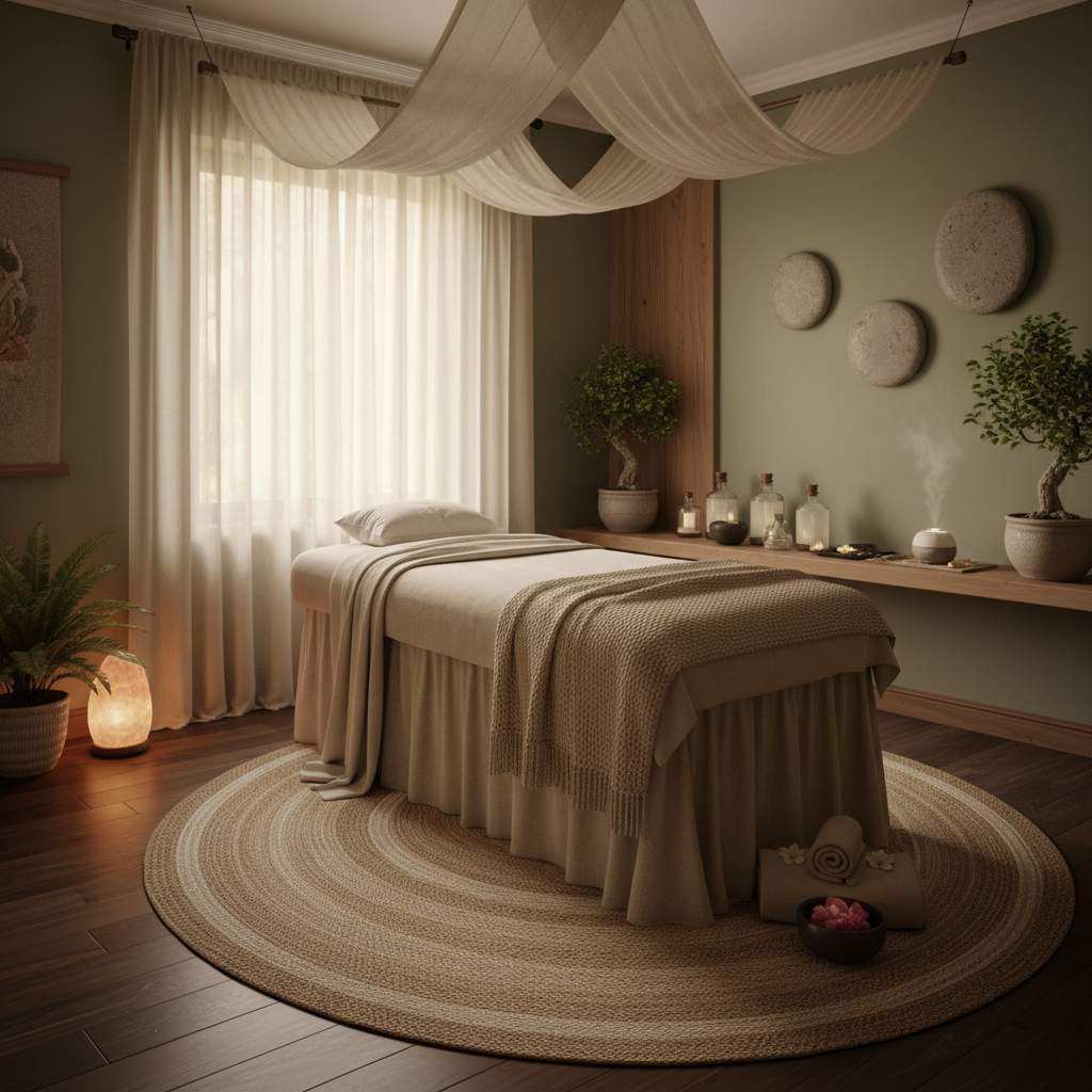 Huzur verici bir masaj odası