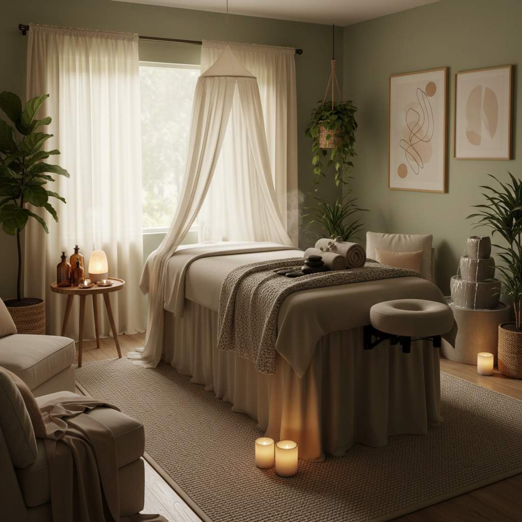 Rahat bir masaj odası
