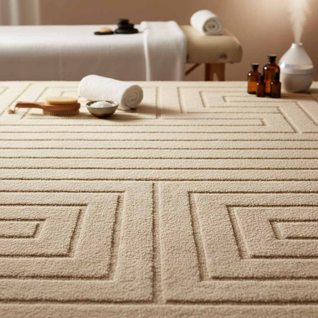 Rahatlatıcı bir masaj salonu ortamı