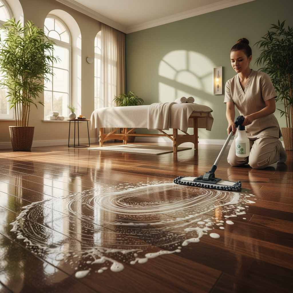 Rahatlatıcı bir masaj terapisi odası