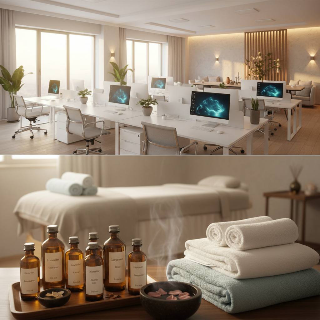 Kırklareli'de bir masaj odası