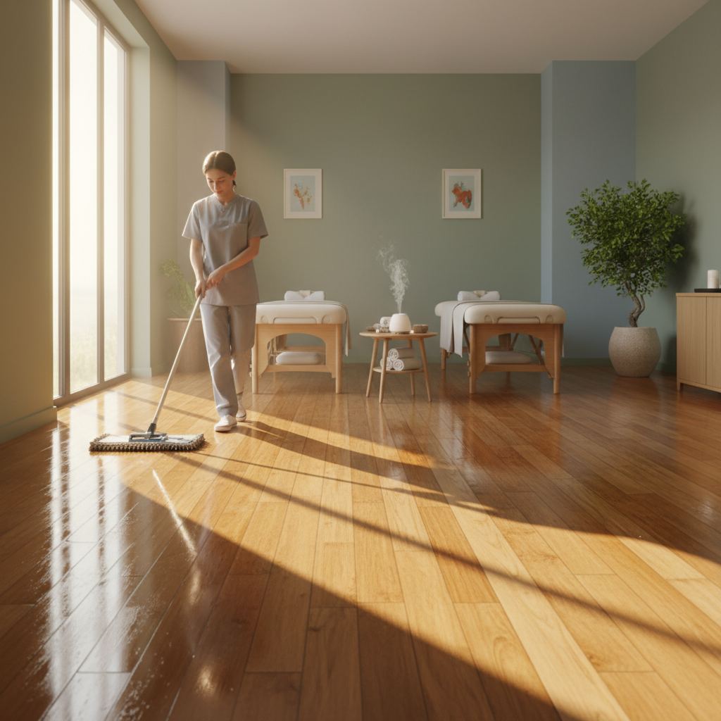 Rahatlatıcı bir masaj salonu ortamı