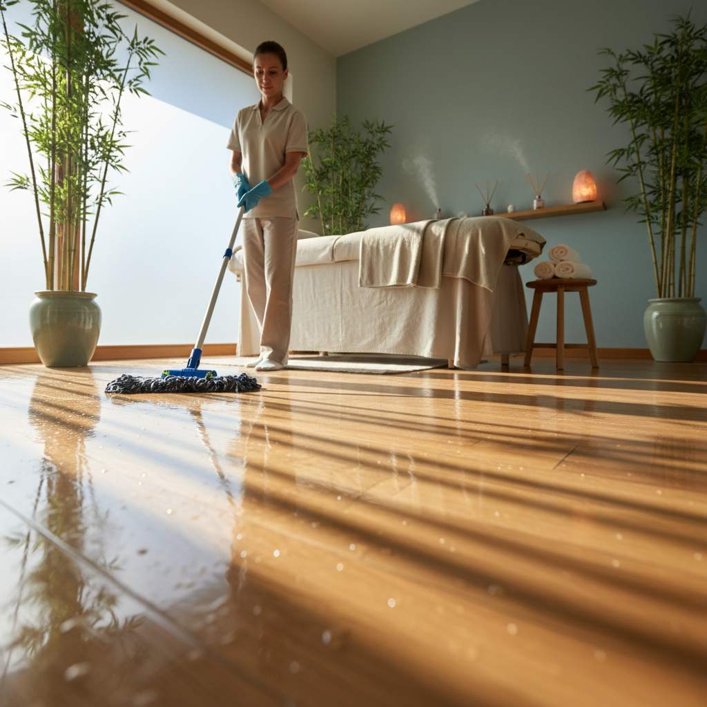 Rahat bir masaj salonu atmosferi