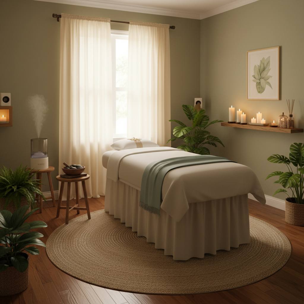 Rahatlatıcı bir masaj odası