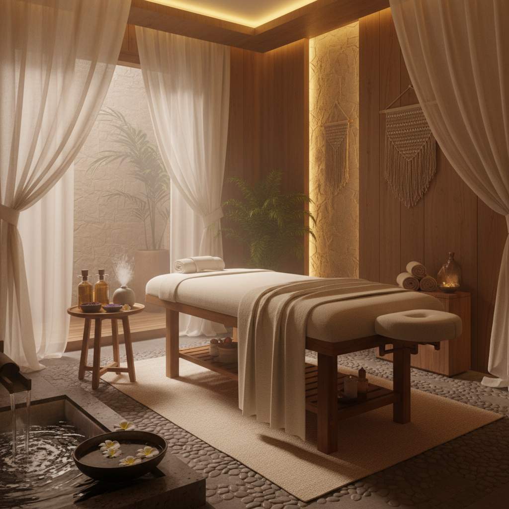 Rahatlatıcı bir masaj ortamı