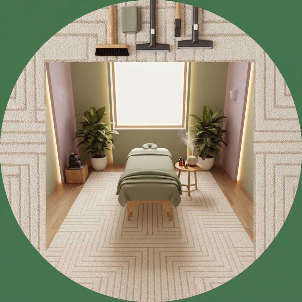 Rahatlatıcı bir masaj terapisi odası