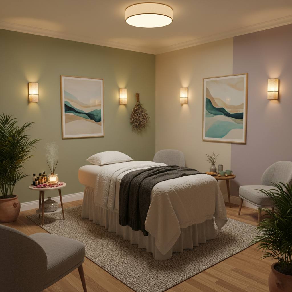 Rahatlatıcı bir masaj odası