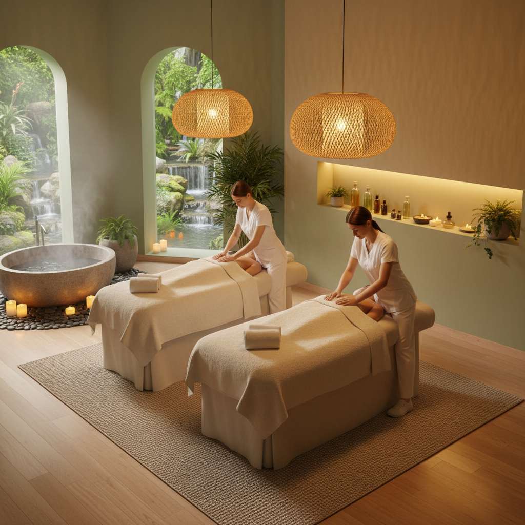 Rahatlatıcı bir masaj ortamı