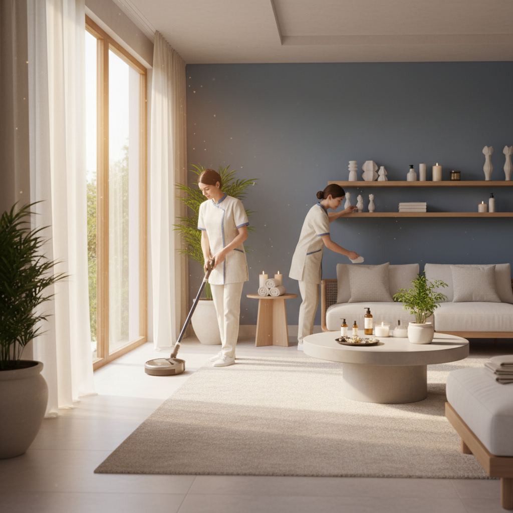 Huzurlu bir spa ve masaj ortamı