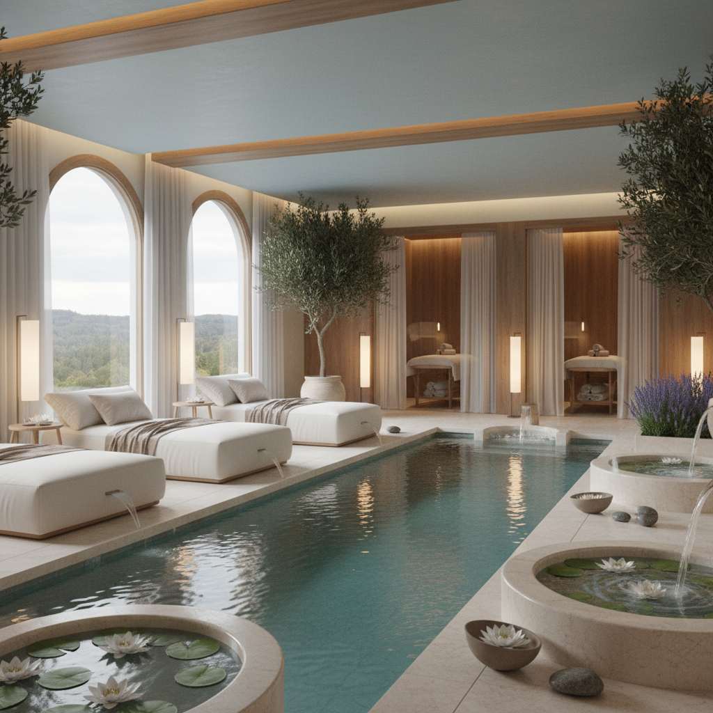 Kırklareli'nde huzur veren bir spa ortamı.