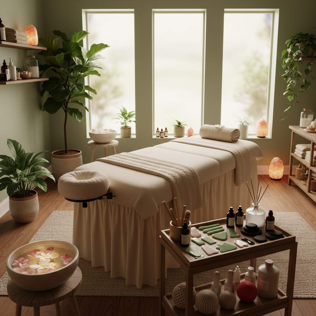 Kırklareli spor masajı terapisi için bir masaj odası