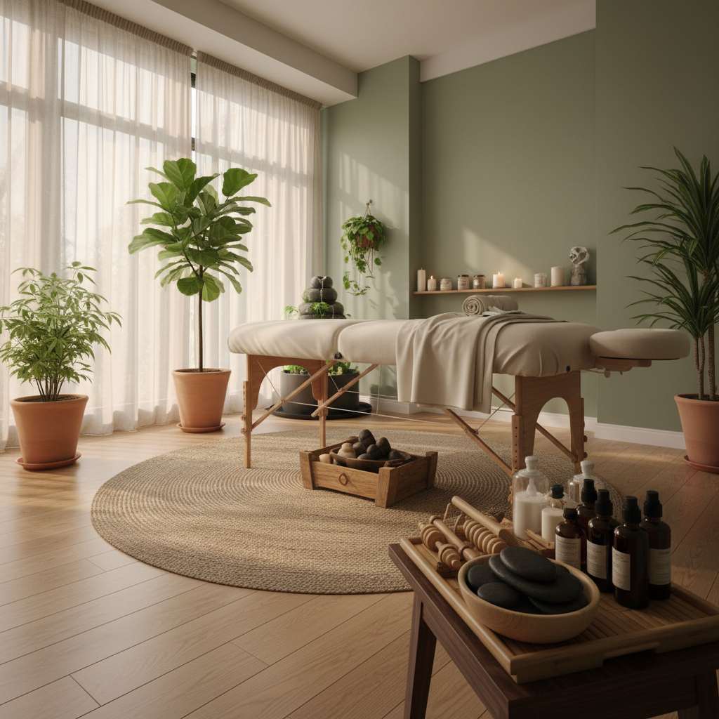 Kırklareli spor masajı terapisi için bir masaj odası