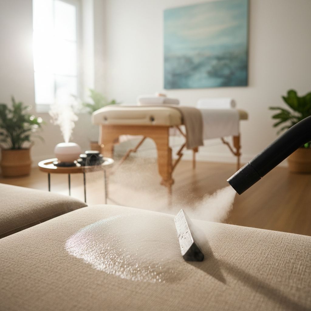 Sakin bir masaj terapisi odası