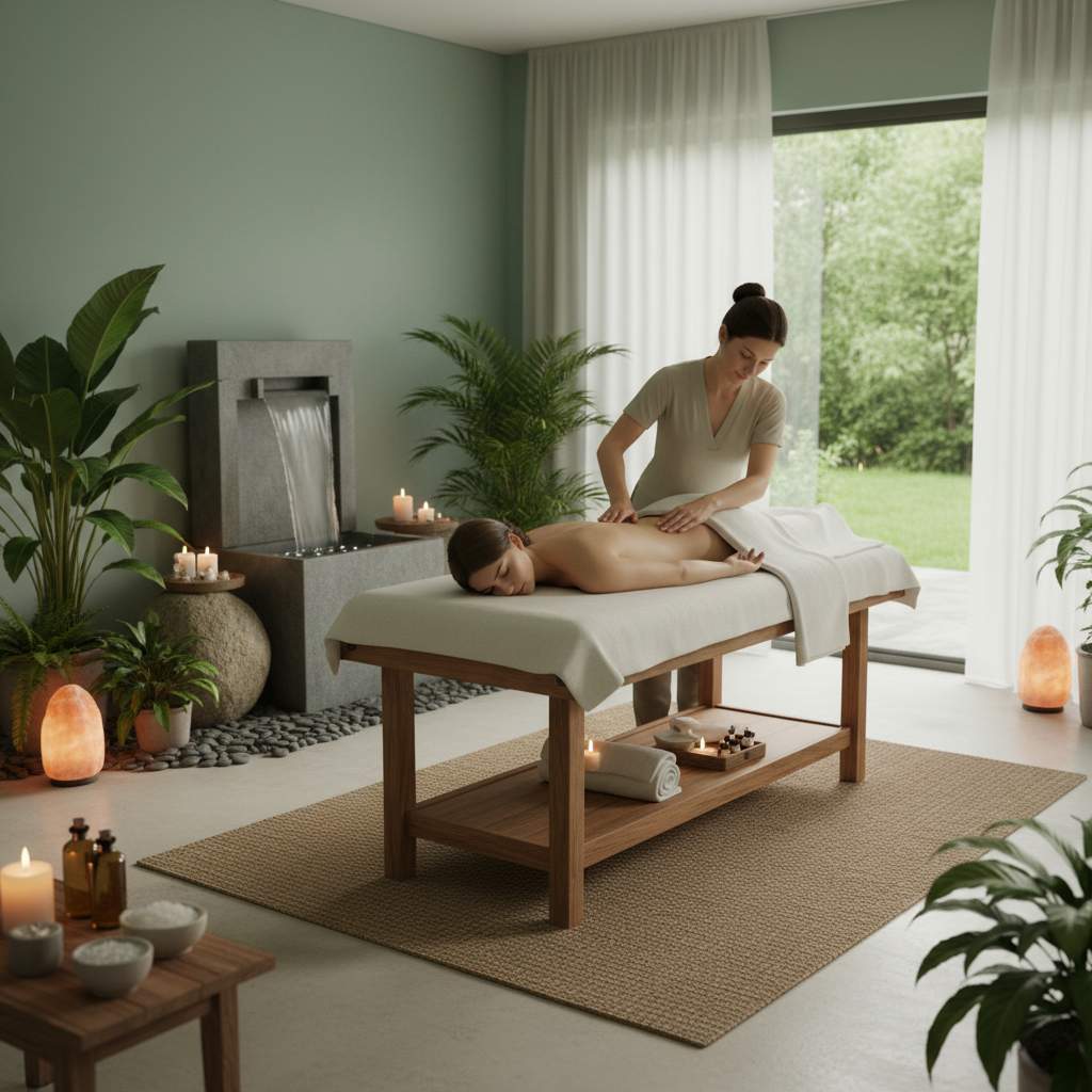 Rahatlatıcı masaj ortamı